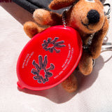 BORN IN CODE Coral Reef Coin Wallet Keyring (Red)