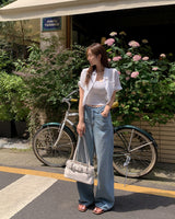 Land cropped shirt & sleeveless set