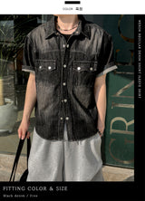Weron Regular Denim Short Sleeve Shirt