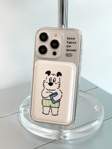 メロンパンツ マグセーフ カードウォレット(white)
