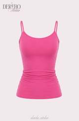 Hot pink wing sleeveless top