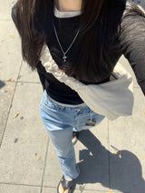 [MADE] VELY TENCEL LAYERED TEE