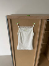 レースキャミトップ (Dumble, Bio-Washed) 2sizes - Ivory