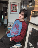 Vision Color Matching Raglan Long Sleeve