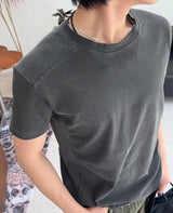 エルト ワッフルパネル ピグメントTシャツ
