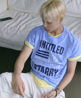 Untitled Starry Flag Crop Short-Sleeve Blue