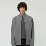 フルニットジップアップ GRAY