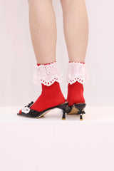 cotton lace socks (3colors)