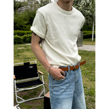 [S/S] Boucle round neck half knit(6color)
