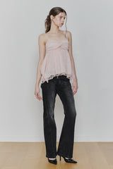 ROSE SHIRRING TOP pink
