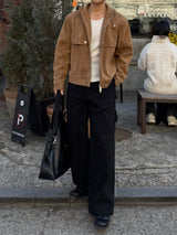 Equal-washed carpenter pants