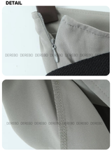 belt black frill mini skirt
