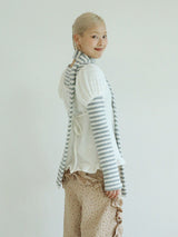SCARF ROUND T-SHIRT(ST BLUE)