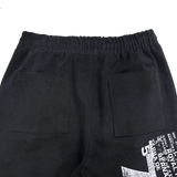 peach graphic cargo pants