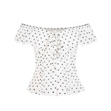Rosalie Dot Frill Blouse