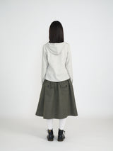 SNAP HOODIE SHIRT (SAND GREY)