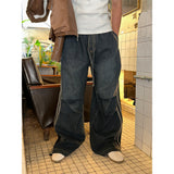 [UNISEX] パラシュートトレーニングデニムパンツ