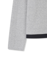 [Unisex] Crop layered round knit(3color)