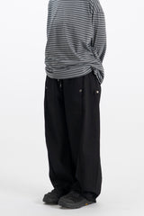Dunt Snap Button Balloon Pants