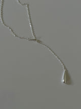 [92.5 silver] Tear drop necklace