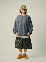 DA Flower Cargo Bermuda Pants