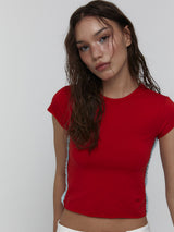 Lace Baby T-Shirts_Red