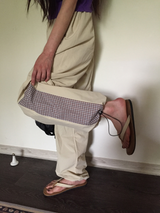 Pisso check string pants (2color)