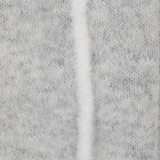 SNOWY TRIM ROUND KNIT