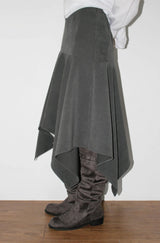 SOFT UNBALANCE FLARE SKIRT