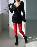 Pleasantly Thick Napping Shirring Mini Dress