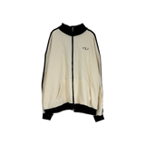  waffle track zip-up