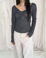 Twisted stripe T