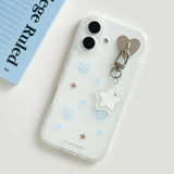[Jelly] Choco ring Phone case(Blue) (only case)