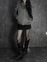ash suede shoulder jacket (2color)