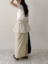 Somi See-through Frill Sleeveless Blouse