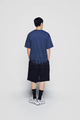 24FW CONNECT LOGO BASIC SHORT SLEEVE T-SHIRT NAVY