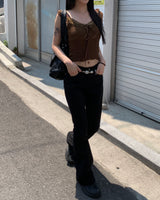Reve low boots cut pants