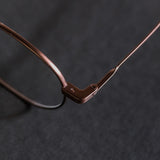 Knouun Round titanium glasses CODE. 101. A PinkBrown