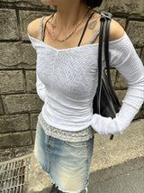 シン&スリムVネックロングスリーブTシャツ