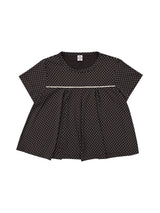 Dot Flared Tee (Brown)