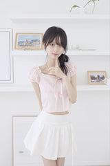 Belt Set] ハーフフレアミニスカート