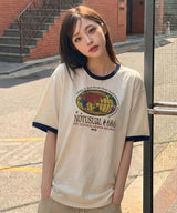 Coloring World Ringer T-Shirts - 4COLOR
