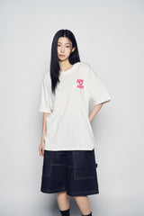25SS エイリアンユニバースショートスリーブTシャツ クリーム