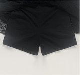 エナーレースフリルカーディガン (Black)