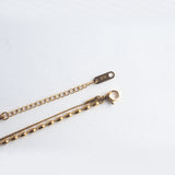 Lyon Double Chain Ball Drop Necklace