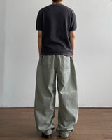 Tonal Layered Henley Neck Knit
