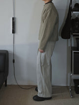 ASCLO Two Tuck Wide Cotton Pants (3color)