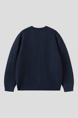 LMN ヘリンボーンニットジップアップカーディガン (3 colors)