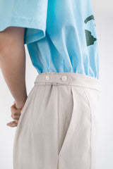 Stretch jogger pants, Beige