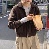 [MADE] トリーカラー ニット ジップアップ